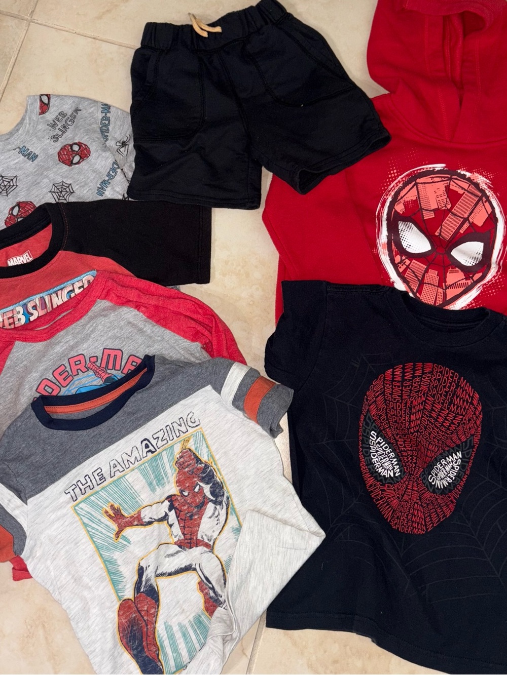 Marvel Kids Spider-Man Tee & Red Hoodie Set